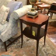 #662 & #663 Leather Top Mahogany Table